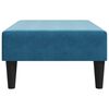 vidaXL Footstool Blue Velvet (100% polyester), plywood, foam Medium