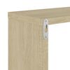 vidaXL Wall Shelf Set of 2 White Engineered wood Medium Stylish Design