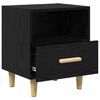vidaXL Bedside Cabinet with Drawer 2 pcs Black oak 40 x 35 x 47.5 cm