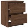 vidaXL TV Cabinet Brown Oak Engineered Wood 15.7 x 13.8 x 21.3 in