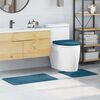 vidaXL Anti-slip Bath Mat Set 3 pcs Blue 19.7" x 19.7" PP