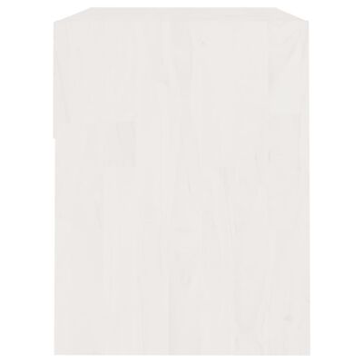 vidaXL Bedside Cabinets 2 pcs White 15.7"x12.2"x15.7" Solid Wood Pine