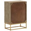 vidaXL Chest Of Drawers Natural Wood Solid mango wood and iron Medium