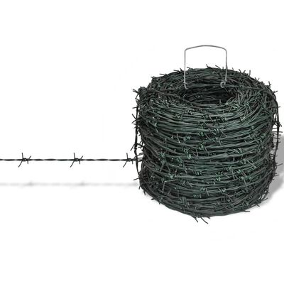 Tapix Barbed Wire Roll - Razor Barbed Wire Fence for Outdoor Repellent and Crafts 25 Feet 18 Gauge 4 Point Barb Wire