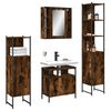 vidaXL Bathroom Cabinet Set Smoked Oak