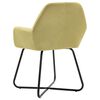 vidaXL Dining Chairs 6 pcs Green Fabric
