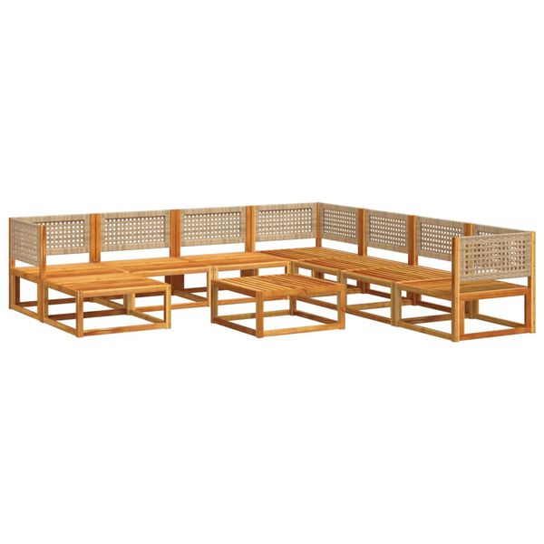 vidaXL Garden Sofa Set Beige, Cream White
