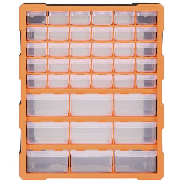 vidaXL Multi-drawer Organizer with 39 Drawers 15"x6.3"x18.5"