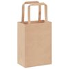 vidaXL Paper Bags 250 pcs with Handles Brown 15x8x21 cm