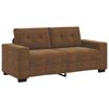 vidaXL Loveseat Sofa with Cushion Brown Faux leather