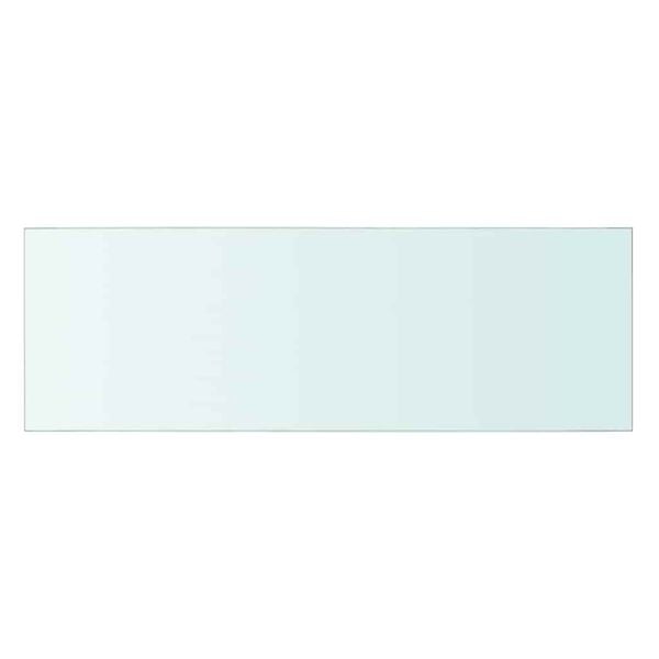 vidaXL Glass Panel Set of 2 Clear Tempered Glass 23.6 x 7.9 in Durable