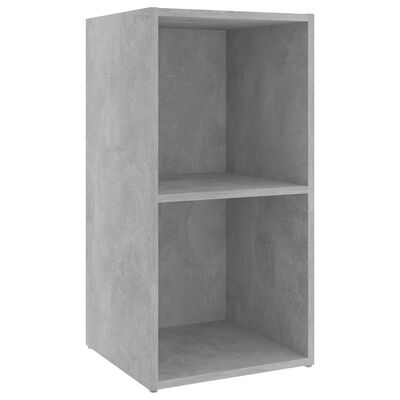 vidaXL TV Cabinet Concrete Gray 28.3"x13.8"x14.4" Engineered Wood