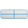 vidaXL Inflatable Gymnastics Mat with Pump 196.9x39.4x7.9" PVC Blue