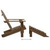 vidaXL Garden Chair Brown Solid fir wood Large Detachable