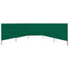 vidaXL Wind Screen Green Non-woven fabric 236.2 x 47.2 in Foldable
