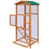 vidaXL Bird Cage Wood 25.6"x24.8"x65"