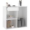 vidaXL Cosmetic Cabinet High gloss white Engineered wood 31.5x15.7x29.5 in
