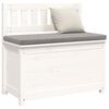 vidaXL Bench White Solid Pine Wood Medium Bench Rectangular Rustic