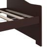 vidaXL Day Bed Dark brown Solid pinewood 35.4x78.7in