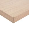 vidaXL Floating Shelf Oak veneer Engineered wood with oak veneer Small