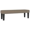 vidaXL Bench Taupe 39.37 x 11.81 x 11.81 in Fabric
