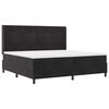 vidaXL Box Spring Bed with Headboard Black 78.74 x 78.74 in Velvet