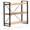 vidaXL Bookcase Natural wood and black