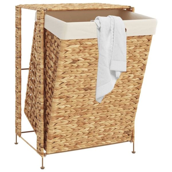 vidaXL Laundry Basket 17.3"x13.4"x25.2" Water Hyacinth