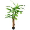 vidaXL Artificial Banana Tree Green Solid Wood, Plastic Extra Tall