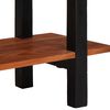 vidaXL Console Table Brown and Black 43.31 x 11.81 x 29.53 in