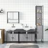 vidaXL Bathroom Furniture Set Grey Sonoma
