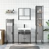 vidaXL Bathroom Furniture Set Grey Sonoma