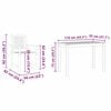 vidaXL Garden Dining Set 3 pcs Brown Solid Acacia wood