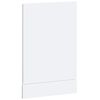 vidaXL Dishwasher Panel High gloss white Engineered wood 17.7x0.6x26.4 in