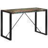 vidaXL Dining Table Multicolour Solid reclaimed wood, powder-coated steel