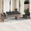 vidaXL Garden Sofa Set Grey, Dark Grey