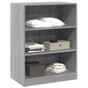 vidaXL Wardrobe Grey Sonoma Engineered Wood Compact Wardrobe