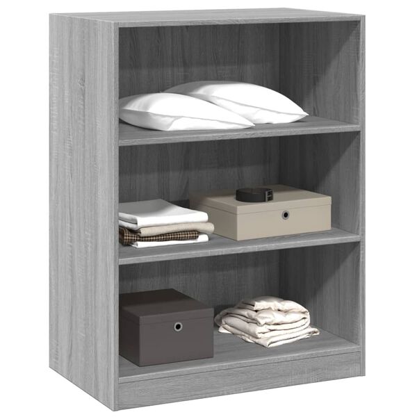 vidaXL Wardrobe Grey Sonoma Engineered Wood Compact Wardrobe
