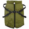 vidaXL Dog Coat Army green Polyester and fleece 5XL Adjustable Armrests