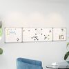 vidaXL Magnetic Whiteboard Foldable 78.7x15.7x0.7" Aluminium