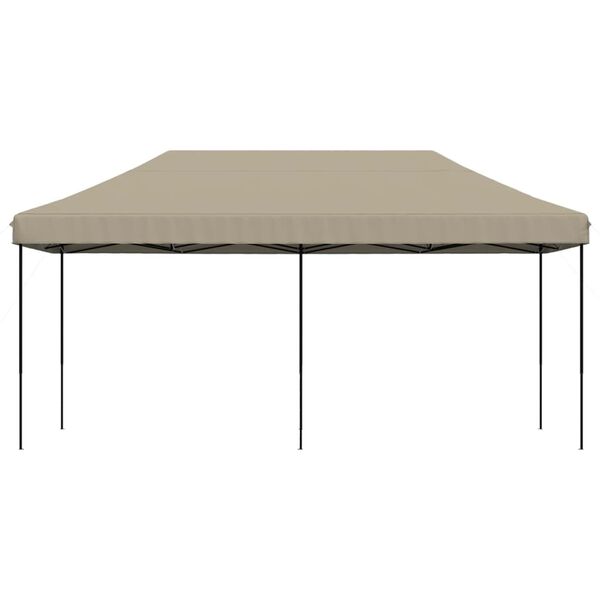 vidaXL Party Tent Taupe, Black
