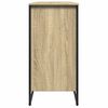 vidaXL Shoe Cabinet Sonoma oak Engineered wood, metal Medium