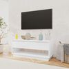 vidaXL TV Cabinet High gloss white Engineered wood