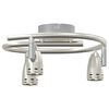 vidaXL Ceiling Spotlight Matt nickel 25 x 24 x 12 cm Steel