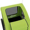 vidaXL Pet Bike Trailer Green Oxford fabric, Iron, PVC Standard Durable