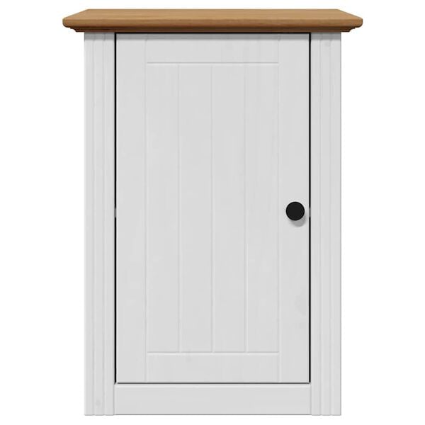 vidaXL Bathroom Wall Cabinet White and Brown