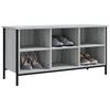 vidaXL Shoe Cabinet Grey Sonoma Engineered Wood Medium Shoe Cabinet