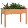 vidaXL Planter Brown Solid fir wood, Non-woven fabric Large