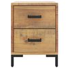 vidaXL Bedside Cabinet Set of 2 Brown