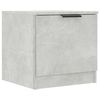 vidaXL Bedside Cabinet Concrete grey Engineered wood Small